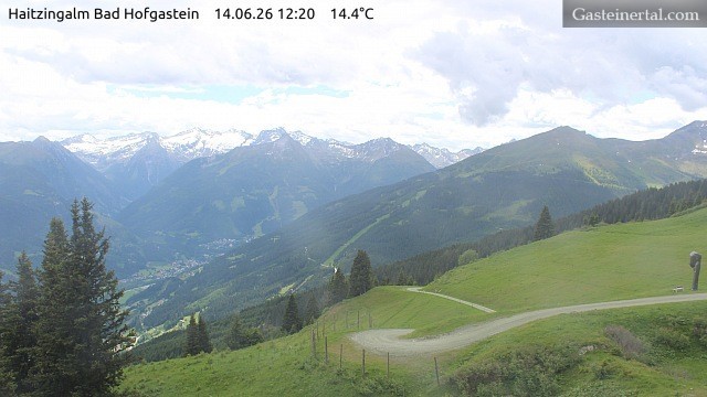 Archiv Foto Webcam Bad Hofgastein: Ausblick Haitzingalm