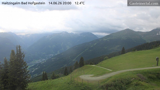 Archiv Foto Webcam Bad Hofgastein: Ausblick Haitzingalm