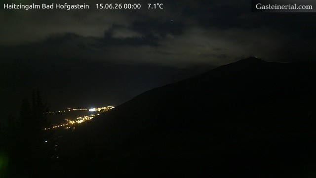 Archiv Foto Webcam Bad Hofgastein: Ausblick Haitzingalm