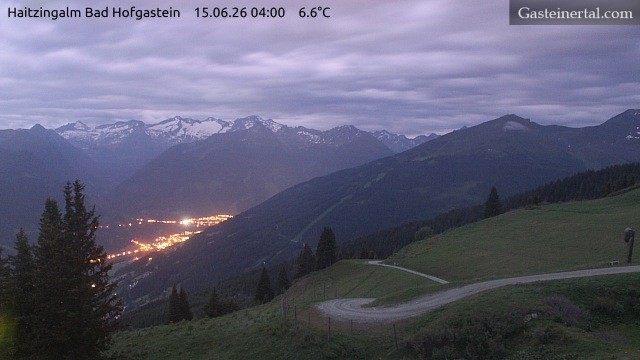 Archiv Foto Webcam Bad Hofgastein: Ausblick Haitzingalm