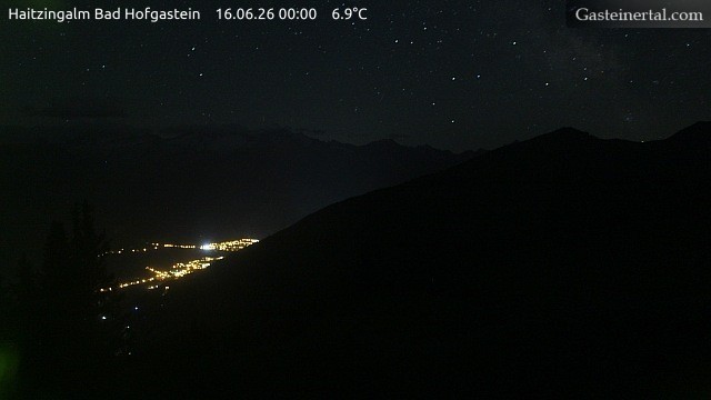 Archiv Foto Webcam Bad Hofgastein: Ausblick Haitzingalm