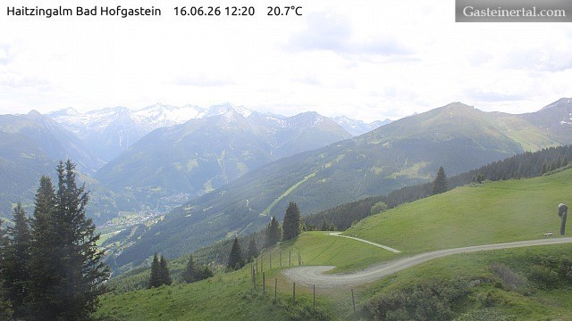 Archiv Foto Webcam Bad Hofgastein: Ausblick Haitzingalm