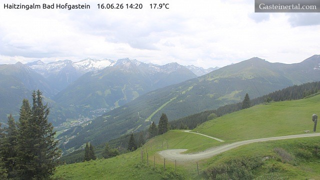 Archiv Foto Webcam Bad Hofgastein: Ausblick Haitzingalm