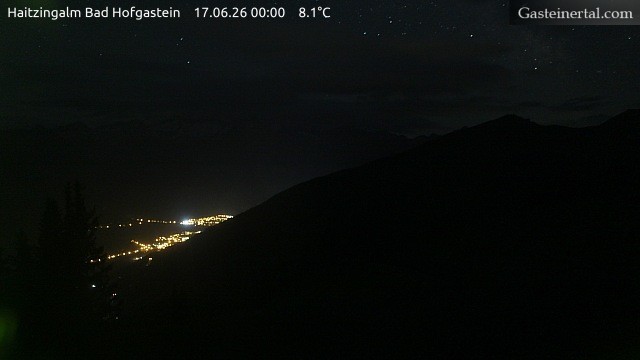 Archiv Foto Webcam Bad Hofgastein: Ausblick Haitzingalm