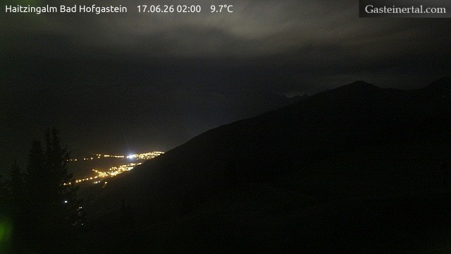Archiv Foto Webcam Bad Hofgastein: Ausblick Haitzingalm