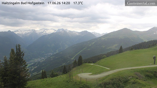 Archiv Foto Webcam Bad Hofgastein: Ausblick Haitzingalm