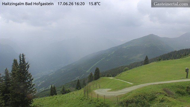 Archiv Foto Webcam Bad Hofgastein: Ausblick Haitzingalm