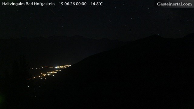 Archiv Foto Webcam Bad Hofgastein: Ausblick Haitzingalm