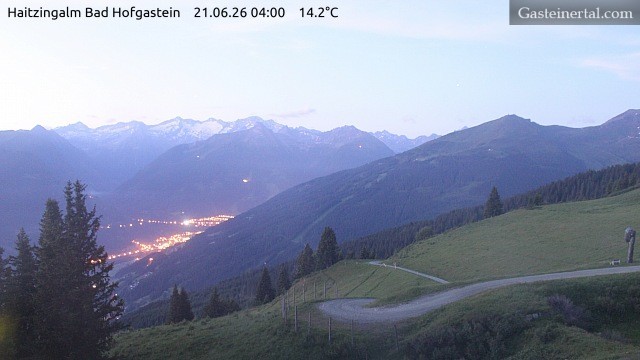 Archiv Foto Webcam Bad Hofgastein: Ausblick Haitzingalm
