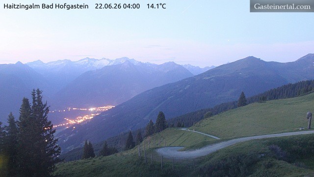 Archiv Foto Webcam Bad Hofgastein: Ausblick Haitzingalm