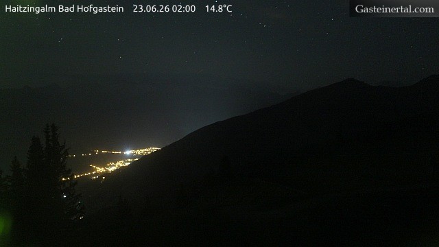 Archiv Foto Webcam Bad Hofgastein: Ausblick Haitzingalm