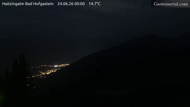 Archiv Foto Webcam Bad Hofgastein: Ausblick Haitzingalm