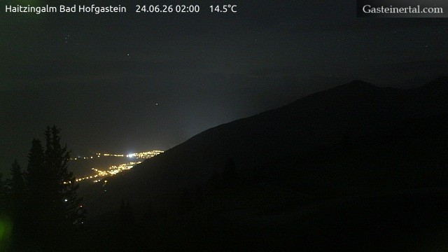 Archiv Foto Webcam Bad Hofgastein: Ausblick Haitzingalm