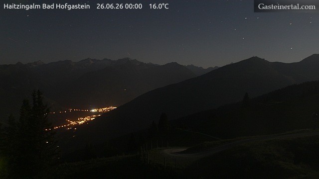 Archiv Foto Webcam Bad Hofgastein: Ausblick Haitzingalm
