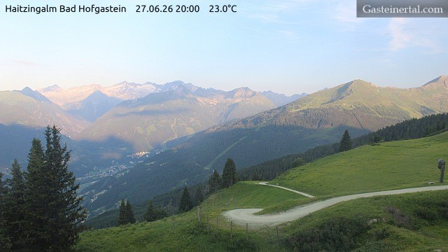 Archiv Foto Webcam Bad Hofgastein: Ausblick Haitzingalm