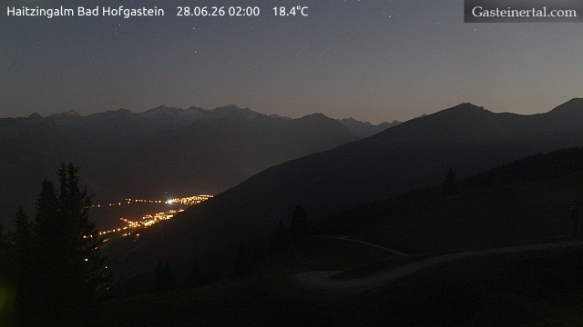 Archiv Foto Webcam Bad Hofgastein: Ausblick Haitzingalm