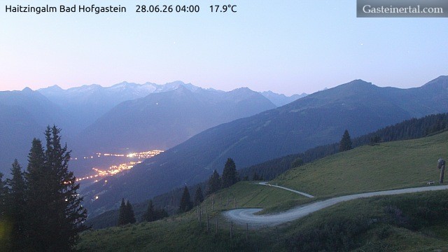 Archiv Foto Webcam Bad Hofgastein: Ausblick Haitzingalm