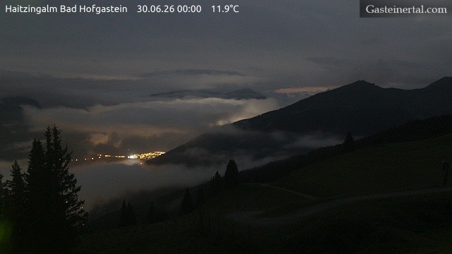 Archiv Foto Webcam Bad Hofgastein: Ausblick Haitzingalm