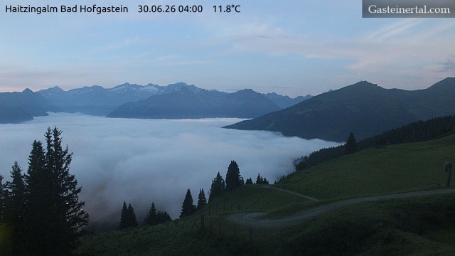 Archiv Foto Webcam Bad Hofgastein: Ausblick Haitzingalm