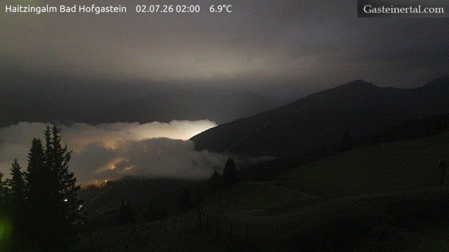 Archiv Foto Webcam Bad Hofgastein: Ausblick Haitzingalm
