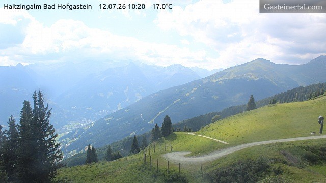 Archiv Foto Webcam Bad Hofgastein: Ausblick Haitzingalm