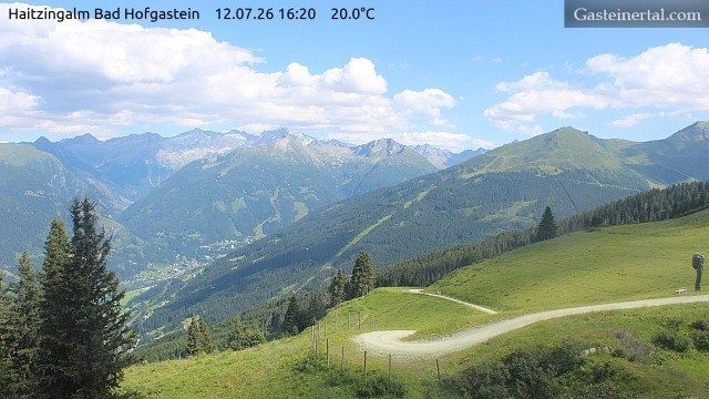 Archiv Foto Webcam Bad Hofgastein: Ausblick Haitzingalm