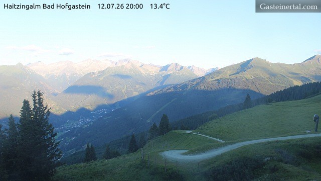 Archiv Foto Webcam Bad Hofgastein: Ausblick Haitzingalm