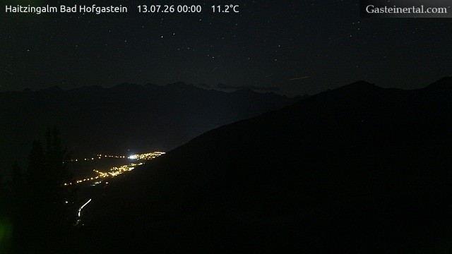 Archiv Foto Webcam Bad Hofgastein: Ausblick Haitzingalm