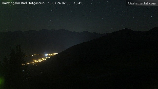 Archiv Foto Webcam Bad Hofgastein: Ausblick Haitzingalm