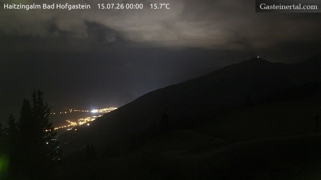 Archiv Foto Webcam Bad Hofgastein: Ausblick Haitzingalm