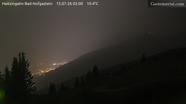 Archiv Foto Webcam Bad Hofgastein: Ausblick Haitzingalm