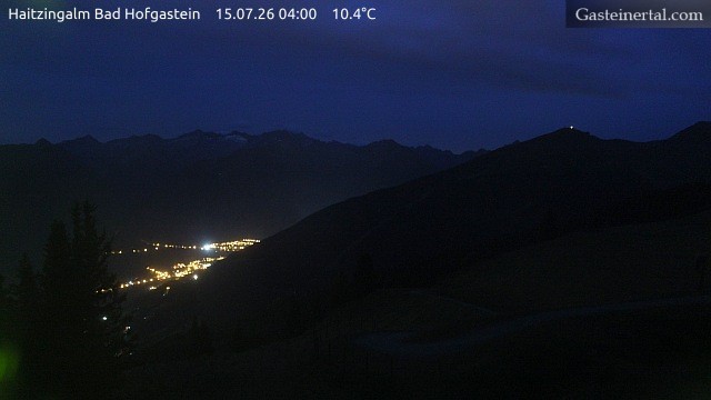 Archiv Foto Webcam Bad Hofgastein: Ausblick Haitzingalm