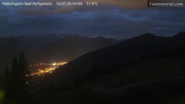 Archiv Foto Webcam Bad Hofgastein: Ausblick Haitzingalm