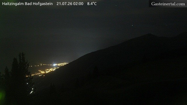 Archiv Foto Webcam Bad Hofgastein: Ausblick Haitzingalm