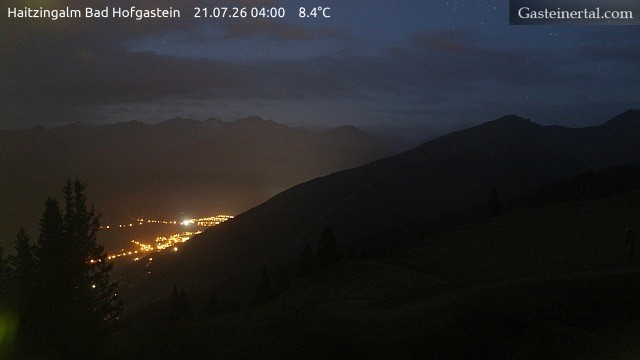 Archiv Foto Webcam Bad Hofgastein: Ausblick Haitzingalm