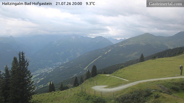 Archiv Foto Webcam Bad Hofgastein: Ausblick Haitzingalm