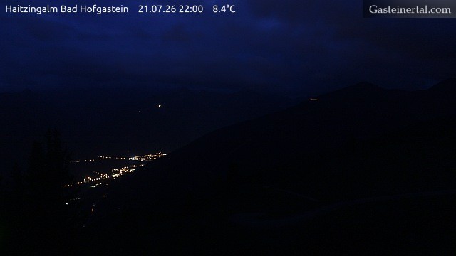 Archiv Foto Webcam Bad Hofgastein: Ausblick Haitzingalm