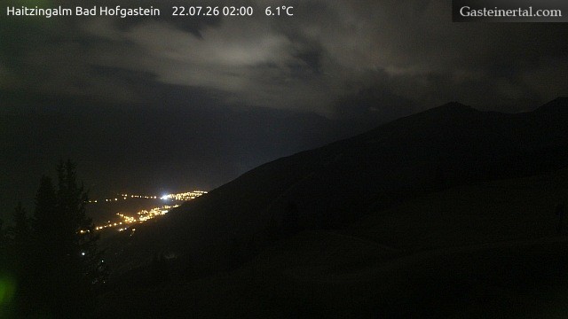 Archiv Foto Webcam Bad Hofgastein: Ausblick Haitzingalm