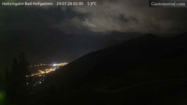 Archiv Foto Webcam Bad Hofgastein: Ausblick Haitzingalm