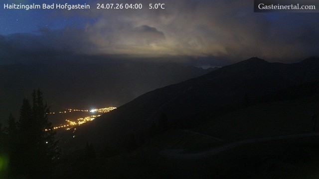 Archiv Foto Webcam Bad Hofgastein: Ausblick Haitzingalm
