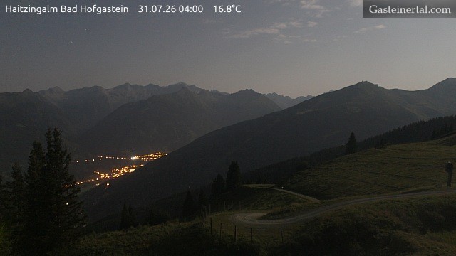 Archiv Foto Webcam Bad Hofgastein: Ausblick Haitzingalm
