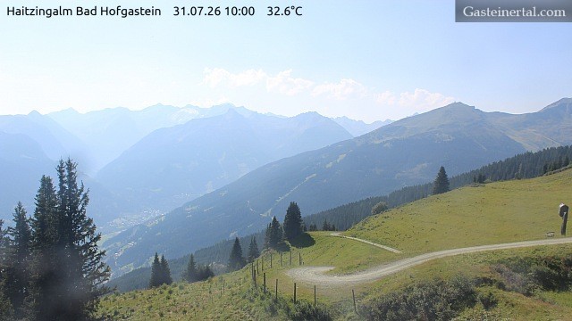 Archiv Foto Webcam Bad Hofgastein: Ausblick Haitzingalm