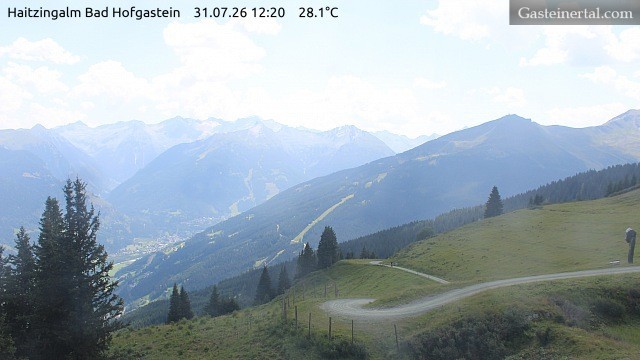 Archiv Foto Webcam Bad Hofgastein: Ausblick Haitzingalm