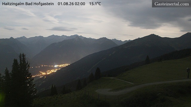 Archiv Foto Webcam Bad Hofgastein: Ausblick Haitzingalm