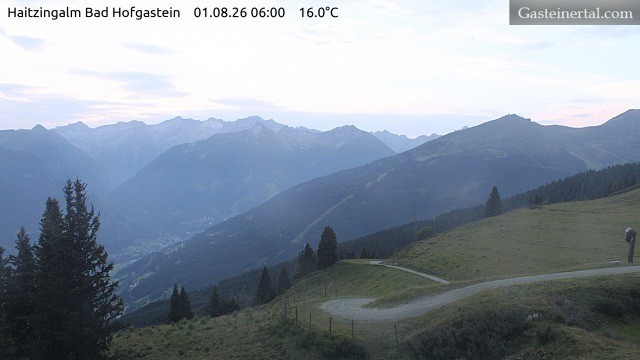 Archiv Foto Webcam Bad Hofgastein: Ausblick Haitzingalm