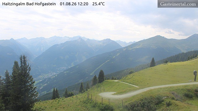 Archiv Foto Webcam Bad Hofgastein: Ausblick Haitzingalm