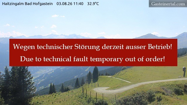 Archived image Webcam Haitzingalm View - Bad Hofgastein