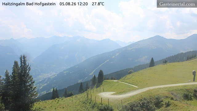Archiv Foto Webcam Bad Hofgastein: Ausblick Haitzingalm