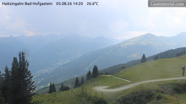Archiv Foto Webcam Bad Hofgastein: Ausblick Haitzingalm