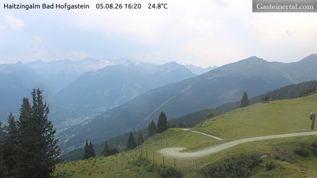 Archiv Foto Webcam Bad Hofgastein: Ausblick Haitzingalm